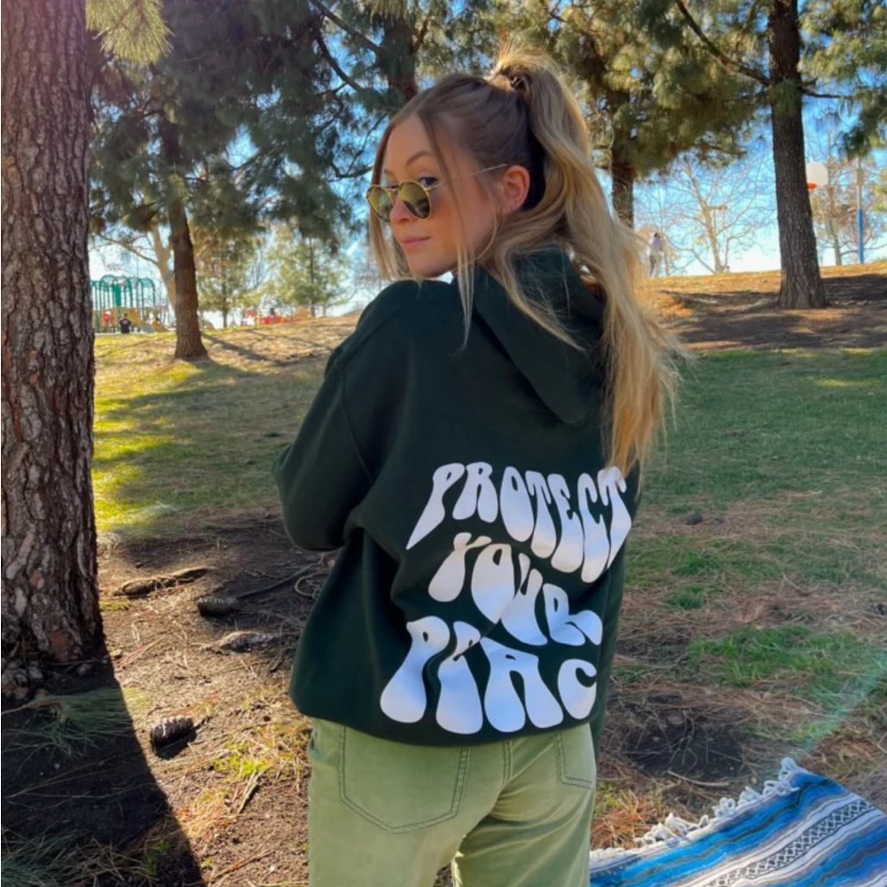 Semispoiled Forest Green "Protect Your Peace" Hoodie - SOLD OUT ONLINE